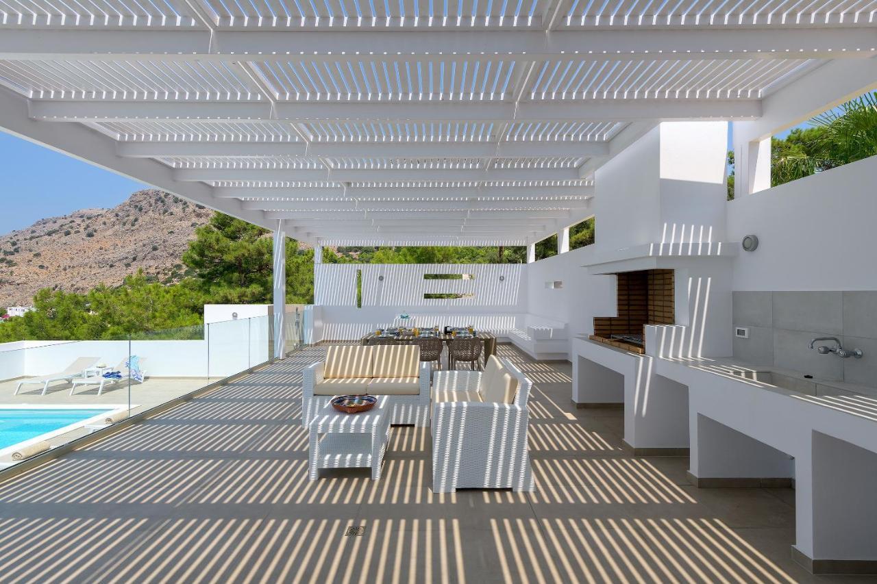 Villa Allegra With Pool In Pefkos, Lindos Area Pefki Zewnętrze zdjęcie