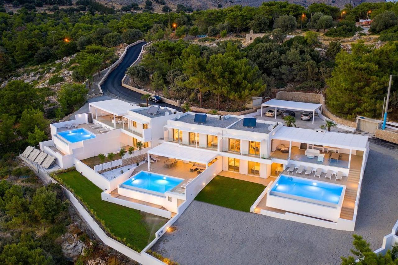 Villa Allegra With Pool In Pefkos, Lindos Area Pefki Zewnętrze zdjęcie